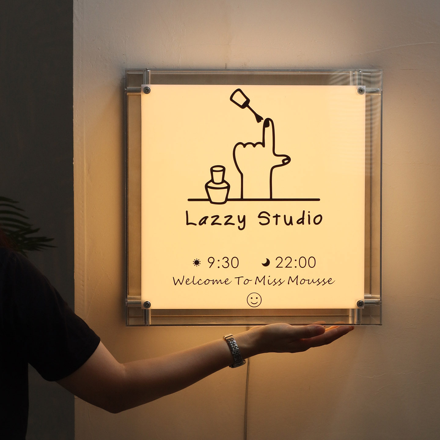 双层亚克力广告灯箱定制