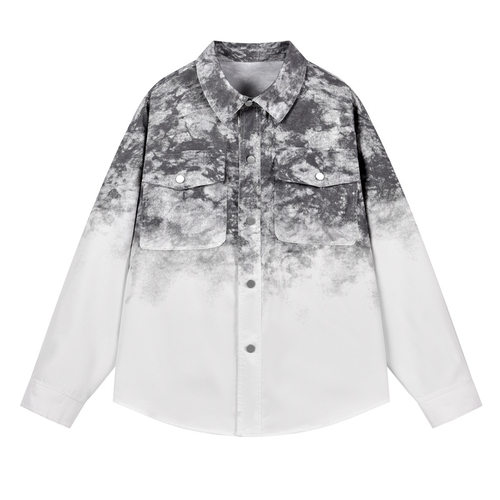 卓 唐狮英伦雅痞男装ggvv乔治白2026新款七彩马衬衫男高级感痞帅