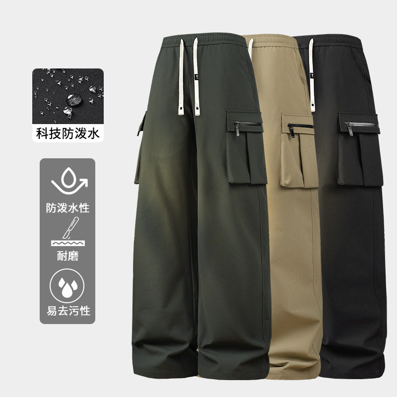 卓 唐狮bsija港仔文艺潮流前线高尔夫egou男裤子潮牌高级感痞帅风