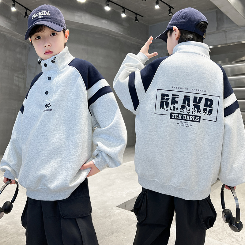 小资风范吾名堂马骑顿童装官方旗舰店两个小朋友小虎宝儿男童卫衣