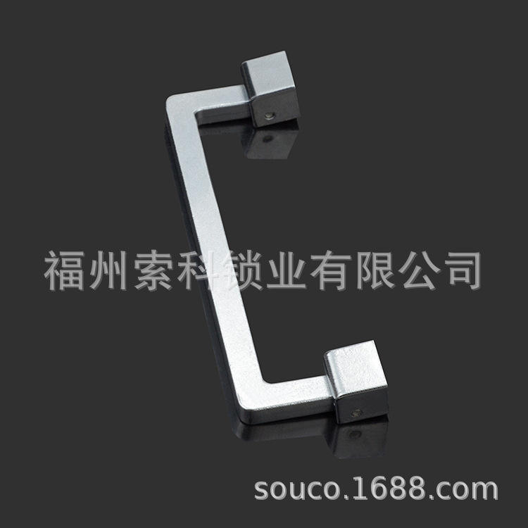折叠拉手 工业机箱机柜门设备门把手 锌合金拉手 孔距110mm PL039