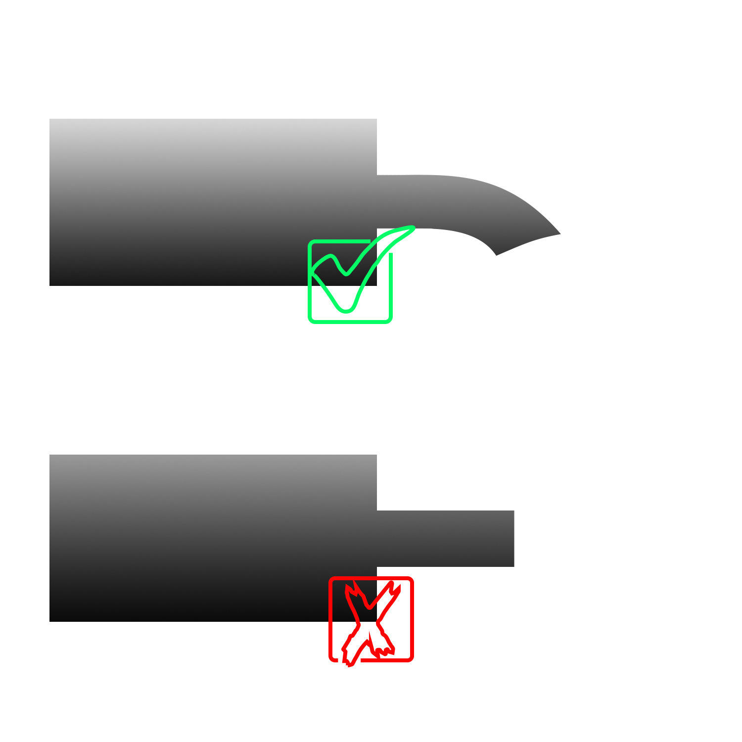 汽车不锈钢弯头改装尾喉排气管63MM消音器消声器烤蓝通用配件