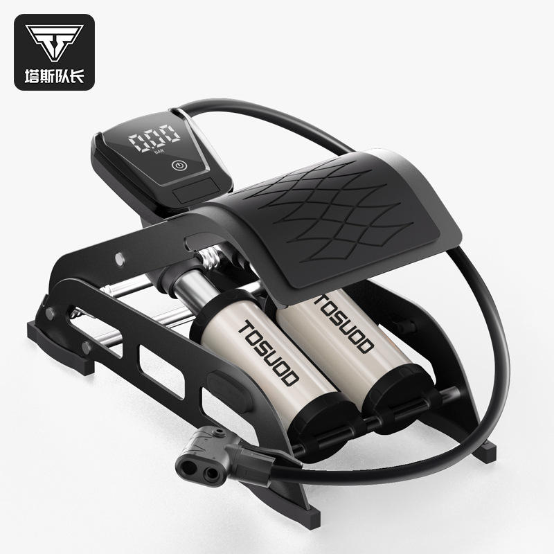 TOSUOD液晶数显脚踩打气筒汽车智能家用电动自行车车载充气泵