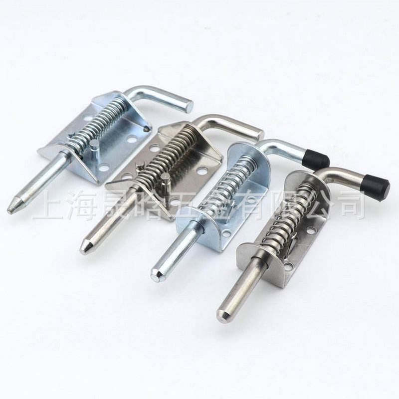 304不锈钢汽车插销工业重型机械设备柜门插销货车厢镀锌弹簧插销