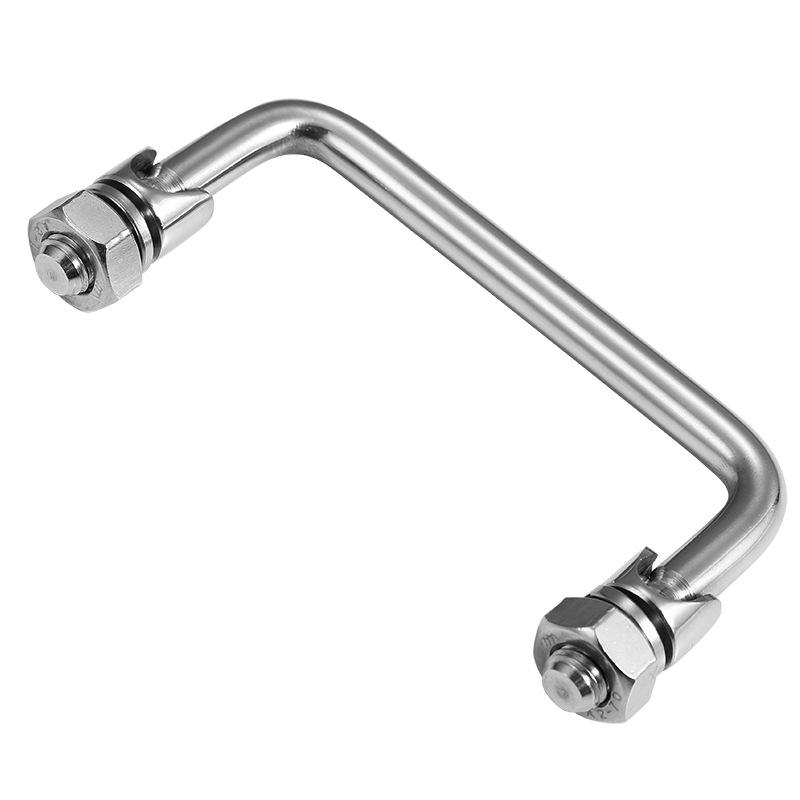 港口设备工业机械精密铸造坚固镜面精抛光304不锈钢静音实心拉手