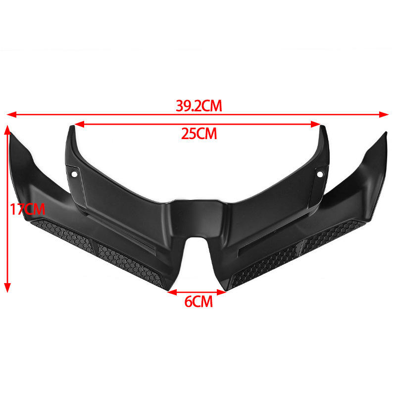 摩托车改装PCX160 定风翼 定风翼导流罩装饰罩鸟嘴定风翼装饰前唇