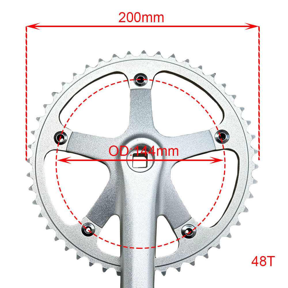 公路车144BCD曲柄48T铝合金齿盘折叠车牙盘9速10速11速盘片165mm