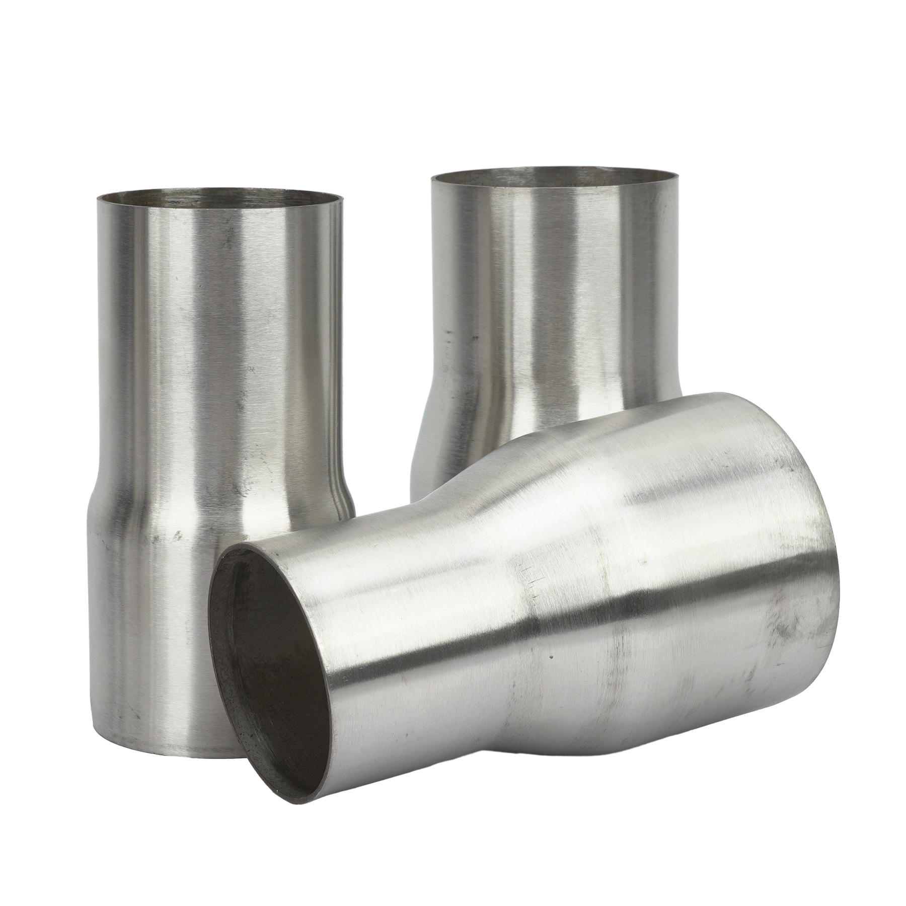 不锈钢排气变径接头管51/57/63/76/89/102mm适配连接器耦合器