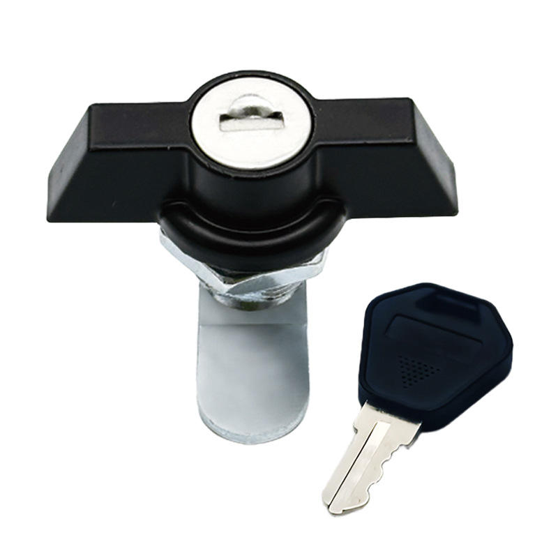 MS408-3 圆柱锁转舌锁配电开关柜门锁工业机箱把手 锁执手 蝴蝶锁