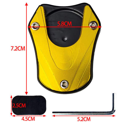 摩托车改装9号MZ边撑加宽垫CNC铝合金材质防滑脚撑脚垫耐磨耐用