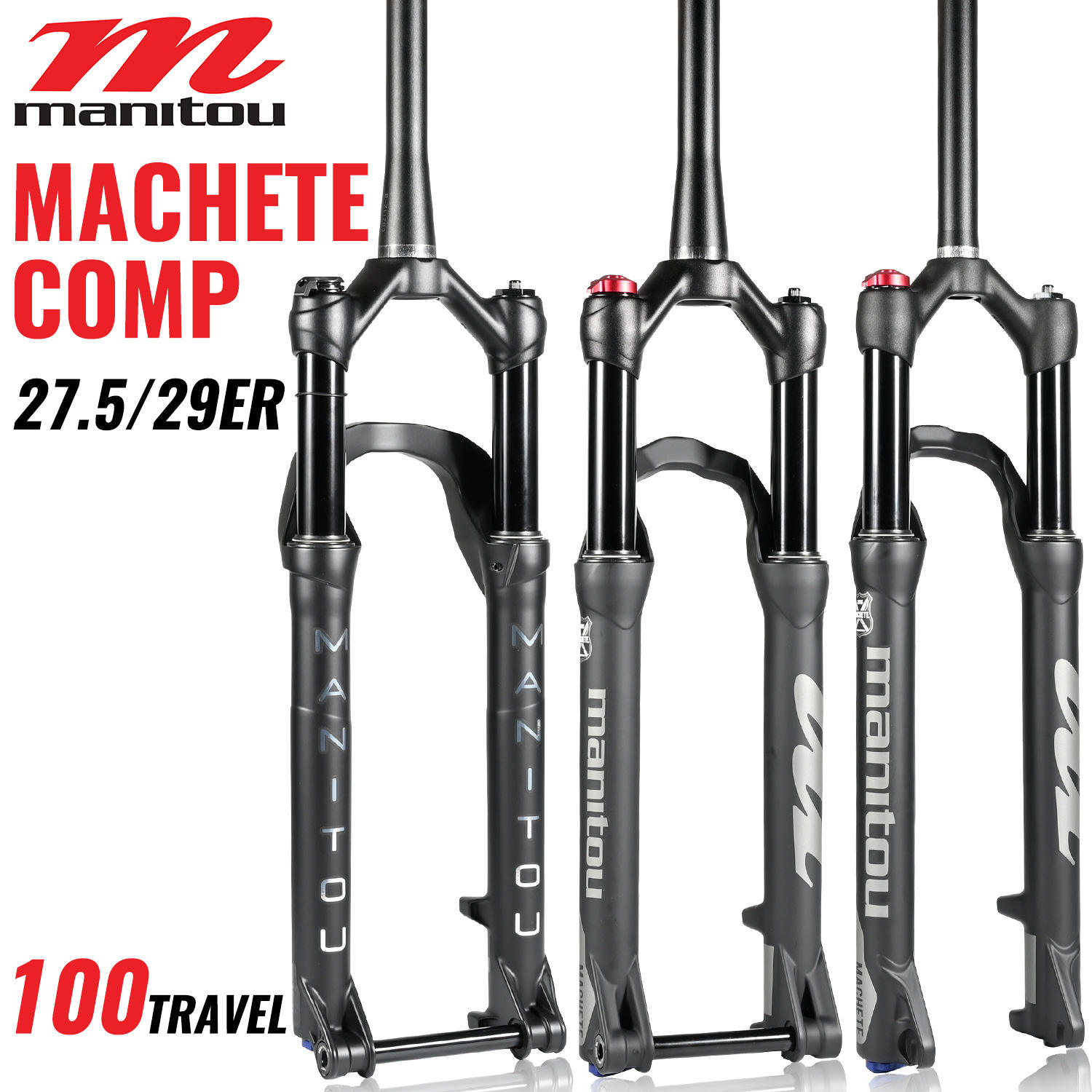 MANTOU马尼托MACHETE COMP前叉山地自行车27.5 29寸快拆BOOST前叉