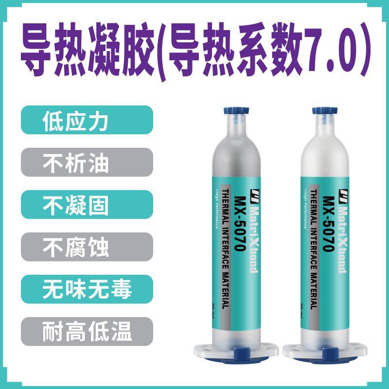 低应力大功率IC导热胶黏剂电子散热器导热硅凝胶CPU填充导热胶泥
