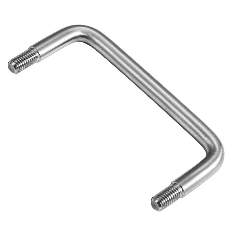 304不锈钢u型带螺丝拉手工业设备冷藏车厨具仪器箱柜电箱实心拉手