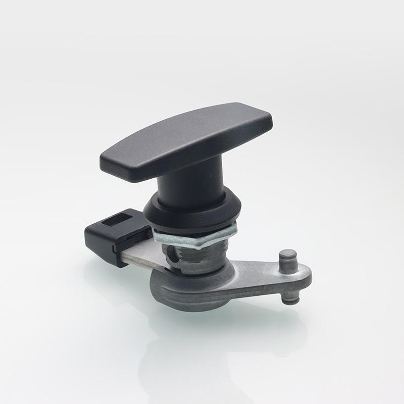 恒珠MS1003P-1-2黑色T型旋转把手锁工业柜门环保设备电箱机箱柜锁