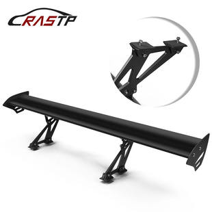 跨境汽车轿车改装 GT打孔单层铝合金尾翼三厢汽车定风翼扰流板