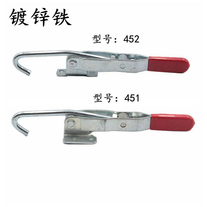 不锈钢快速夹具可调节门扣451 452 挂钩拉钩扣锁机械拉扣锁扣搭扣