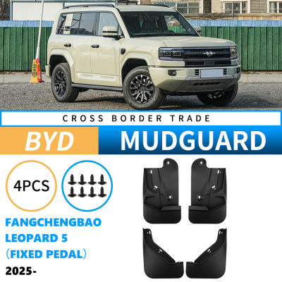 适用于比亚迪方程豹Leopard 5 2025固定踏板外贸跨境汽车挡泥板皮