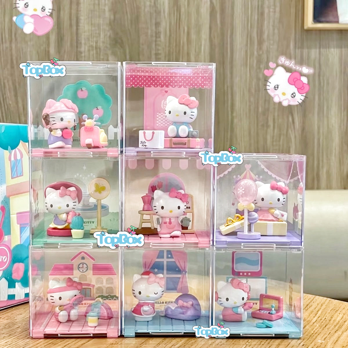 正版三丽鸥HelloKitty欢乐时光系列盲盒微盒摆件潮玩可爱公仔手办