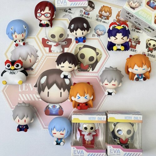 正版POPMART共鸣EVA新世纪福音战士超迷你手办盲盒摆件冰箱贴公仔