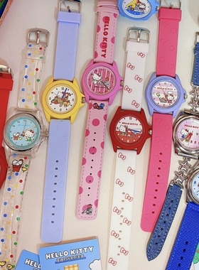 正版TOPTOY三丽鸥hellokitty童趣时光手表盲盒KT猫生日女生送礼物