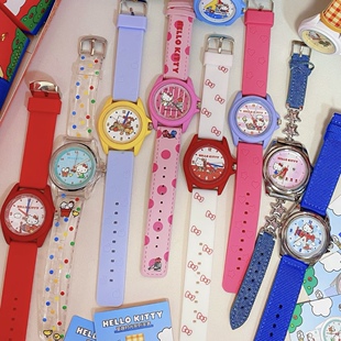 正版TOPTOY三丽鸥hellokitty童趣时光手表盲盒KT猫生日女生送礼物