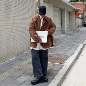 2021新款 男士大码春款夹克A061-XJ七图片