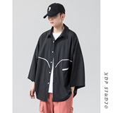 2021短袖五分袖七分袖八分袖这么多袖宽松衬衫A061-C8055-P45ad，男装衬衫，电商A061