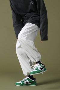 2021春款 绿墙中性风休闲宽松运动裤A061-K1900-P45adsa图片