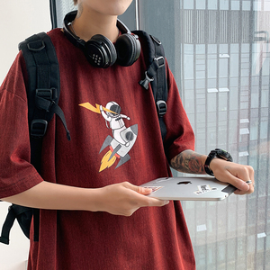 2021年夏季新款宇航员短袖男T恤男潮流短袖A061-T3031aaa图片