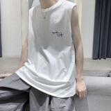 2021年夏季新款无袖背心T恤纯棉短袖T恤男A061-BX09-P23a，男装T恤，电商A061