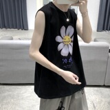 2021年夏季新款无袖背心T恤纯棉短袖T恤男A061-Bd，男装T恤，电商A061