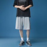 短裤夏季休闲裤男宽松ins拉链腰果花五分裤A061-Da，男装休闲裤，电商A061