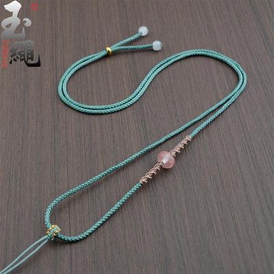 高档水晶吊坠绳手工编织