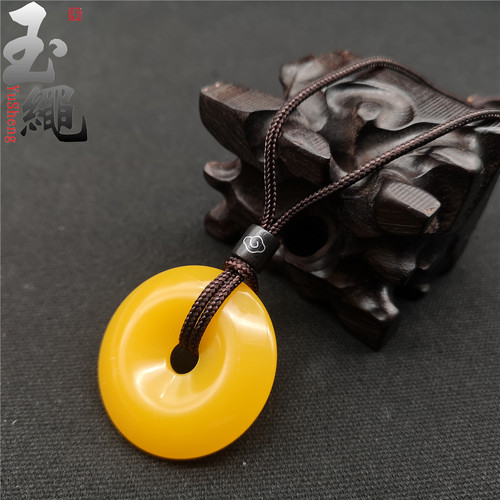 祥云翡翠吊坠挂绳男女项链绳