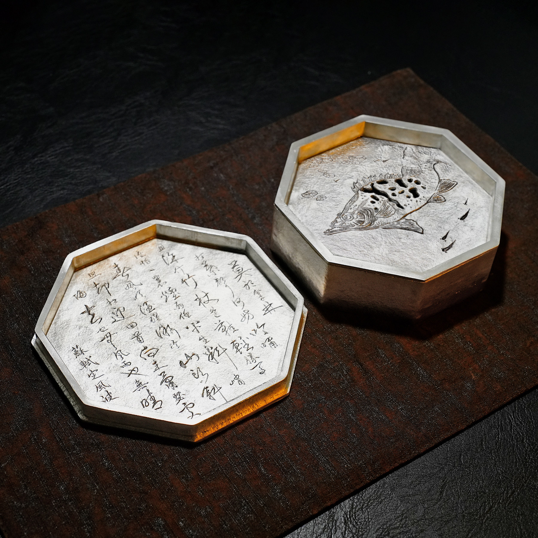 出差旅游茶具套组加厚锡茶船