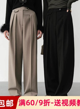 素衣彼时2691春秋女士腰头假口袋西装裤服装纸样休闲阔腿裤纸样板