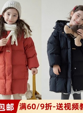 素衣彼时3241秋冬女童中长款羽绒服纸样百搭休闲连帽外套裁剪样板