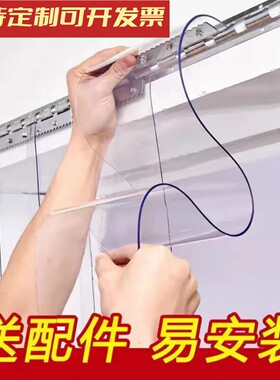 透明塑料pvc软门帘家商两用防风防尘保暖高透高亮门帘隔断门帘