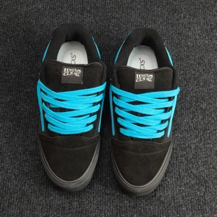 休闲鞋 泡泡联名AUT休闲板鞋 黑灰棋盘格卡通印花男女街头滑板鞋