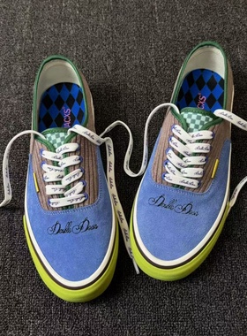 Feature拉斯维加斯限定联名紫棕灯芯绒拼接时尚休闲鞋美式滑板鞋