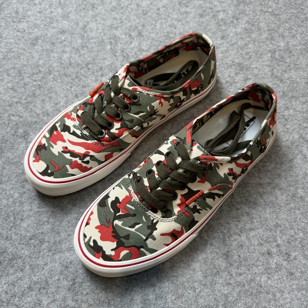 Nigel Cabourn联名限量复古工装休闲鞋迷彩印花百搭春夏帆布板鞋