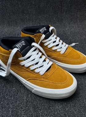 HALF CAB 复古姜黄色全麂皮高街男女板鞋中帮复古百搭百搭休闲鞋