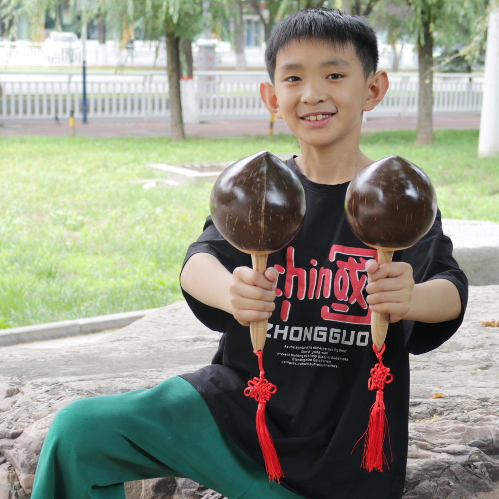 奥教乐园椰壳沙锤打击乐器