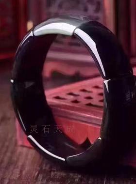 彩虹眼男女款黑曜石水晶饰品手镯