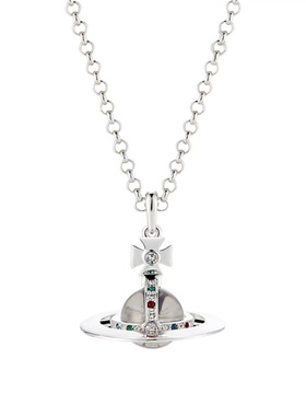 西太后orb 立体土星项链925锁飞碟ufo锁骨链女七夕礼物