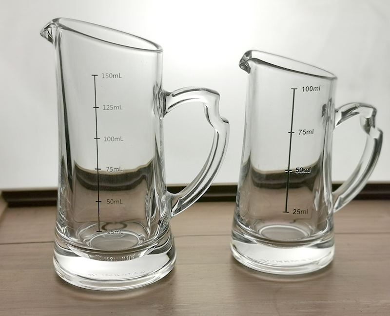 加厚透明白料玻璃分酒器斜口白酒酒壶酒店饭店二两三两白酒公壶