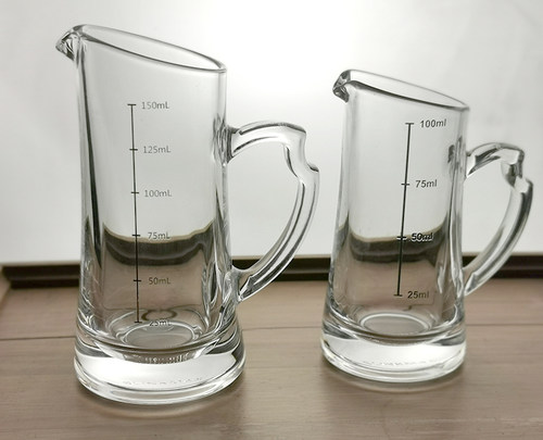 加厚透明白料玻璃分酒器斜口白酒酒壶酒店饭店二两三两白酒公壶