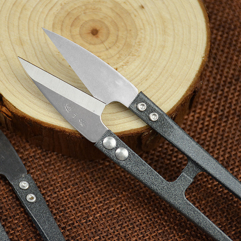 장 XIAOQUAN 봄 원사 가위 크로스 스티치 작은 가위 U 자형 실 가위 바느질 도구 가위 재단사 의류 가위