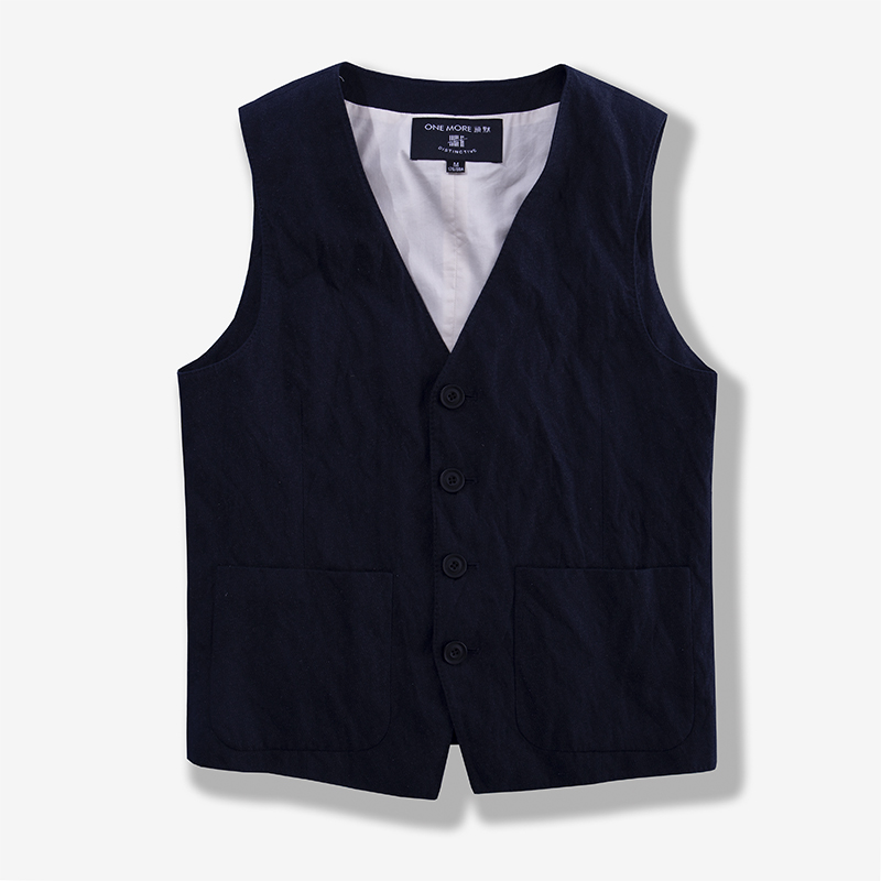 歐美簡約複古夏季皺棉馬甲男時裝單排扣雅痞西裝馬夾背心潮搭在類目 男裝, 背心/馬甲中 - 來自Buy2taobao.com提供專業的淘寶代購服務