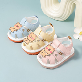 2025夏季 1一2岁男女婴儿学步鞋 宝宝叫叫凉鞋 子男女宝宝软底防滑0